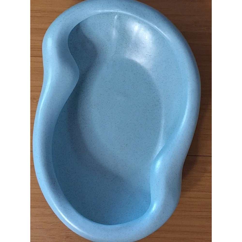 Haeger Potteries Mid Century Modern Blue Biomorphic Ceramic Planter Bowl